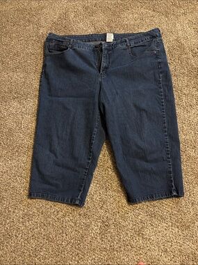 Just My Size Dark Blue Cropped Capris